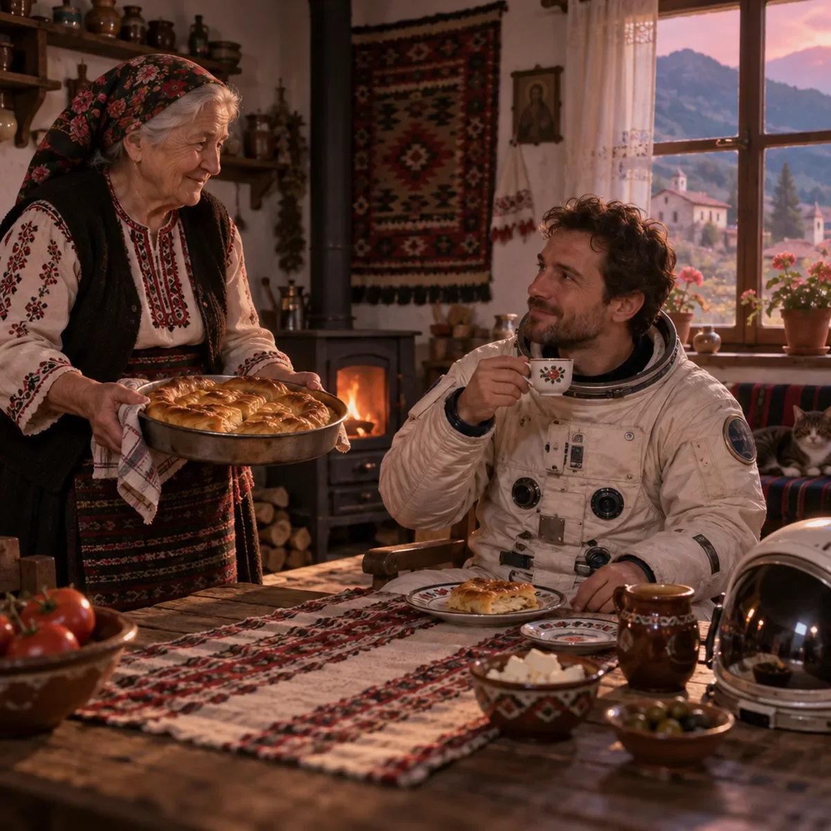 Късометражен филм „Гост от орбита“ · кадър от сцена 3
